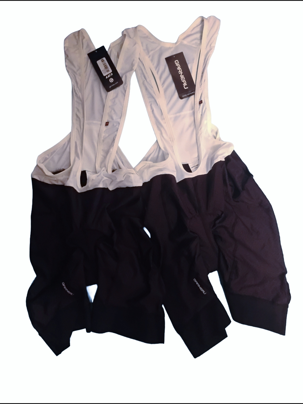 NWT Garneau Men's Cycling Bib Shorts - Size Large Black/White